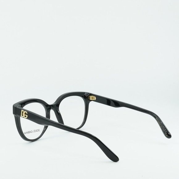 FINAL PRICE NEW DOLCE & GABBANA DG3353 501 BLACK 51MM EYEGLASSES - Picture 9 of 10